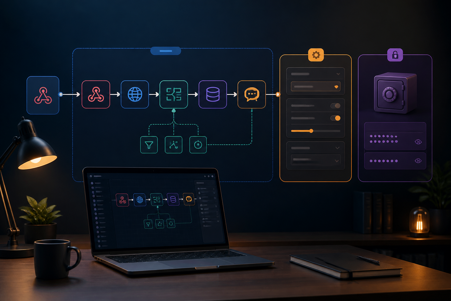 Workflow n8n Mudah Dipindahkan: Pisahkan Logika, Konfigurasi, dan Rahasia