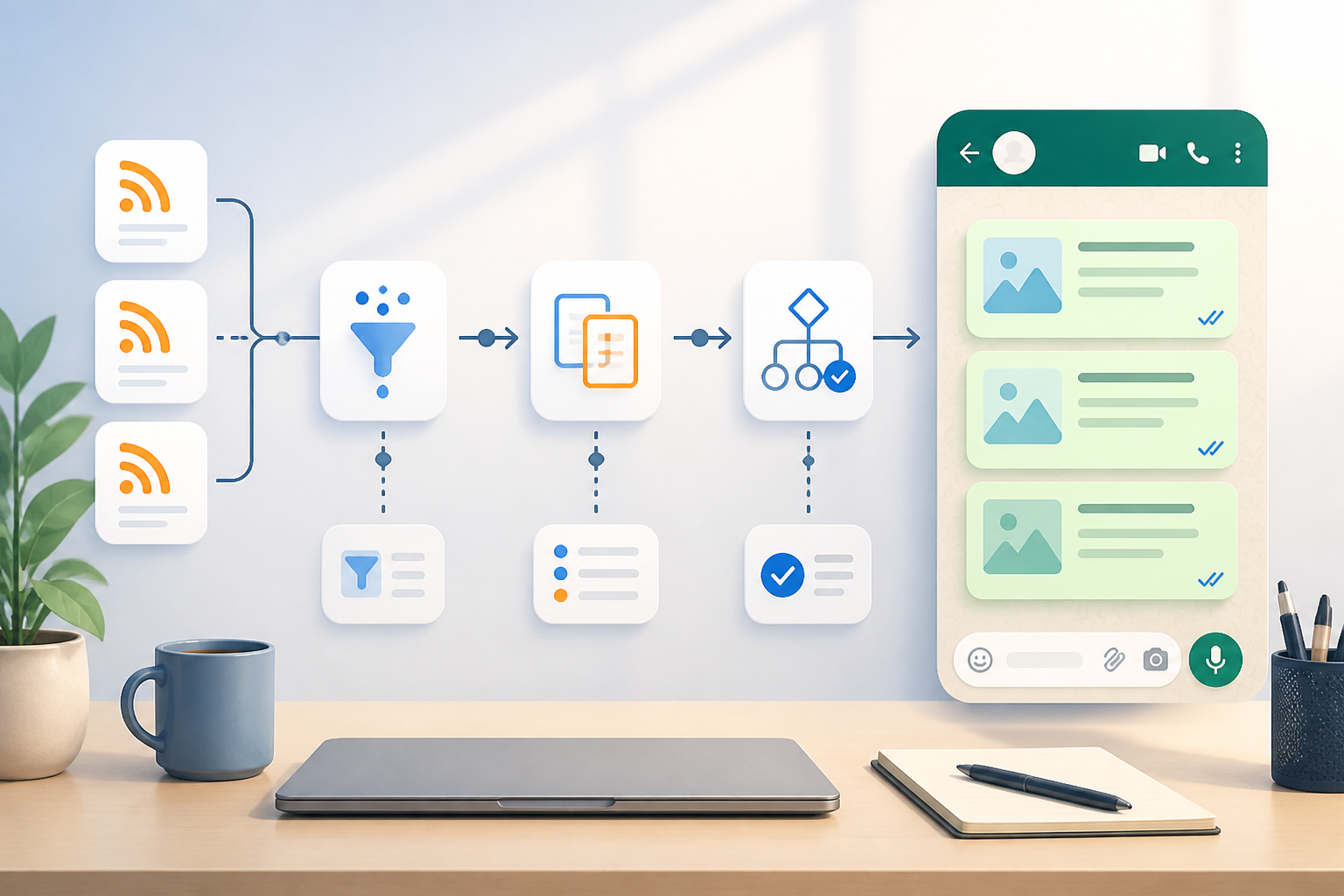 Dari RSS ke WhatsApp: Merancang Workflow n8n yang Menyaring Berita, Bukan Sekadar Meneruskan Link